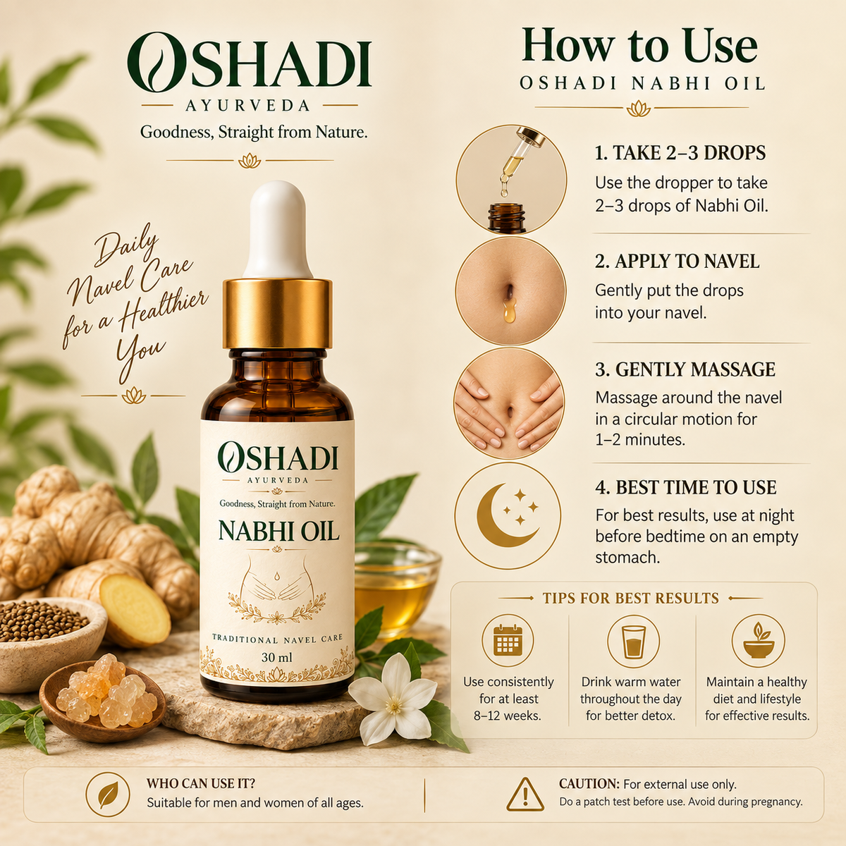 Oshadi Navel Balance Oil
